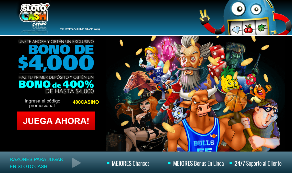 Sloto'Cash! $4000
Bonus Sloto'Cash!
$4000 Bonus